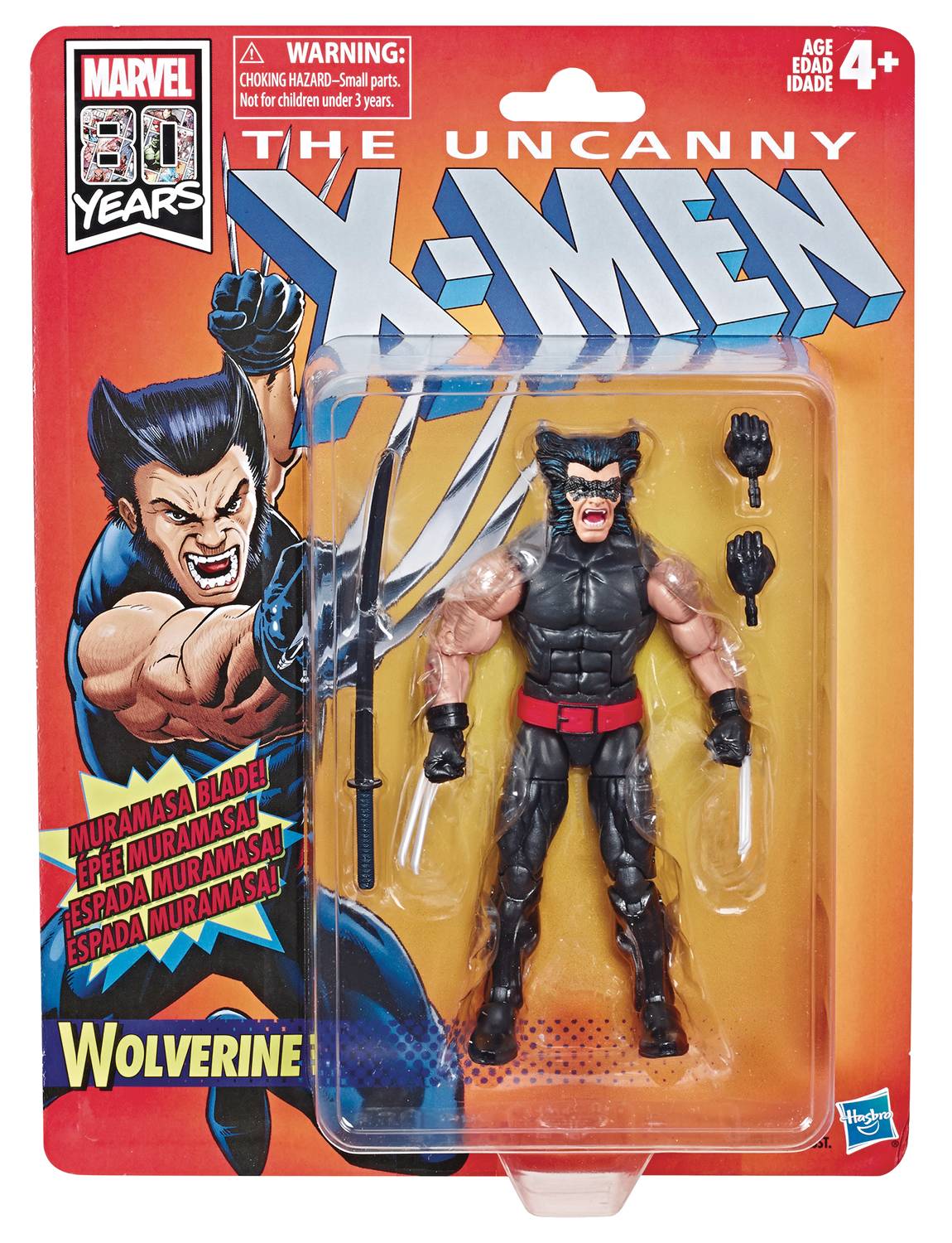 --- Toys > Action Figures > Other Action Figures Hasbro: Marvel Action Figure - Wolverine (Uncanny X-Men, 80th Anniversary) 630509825684 APR198838