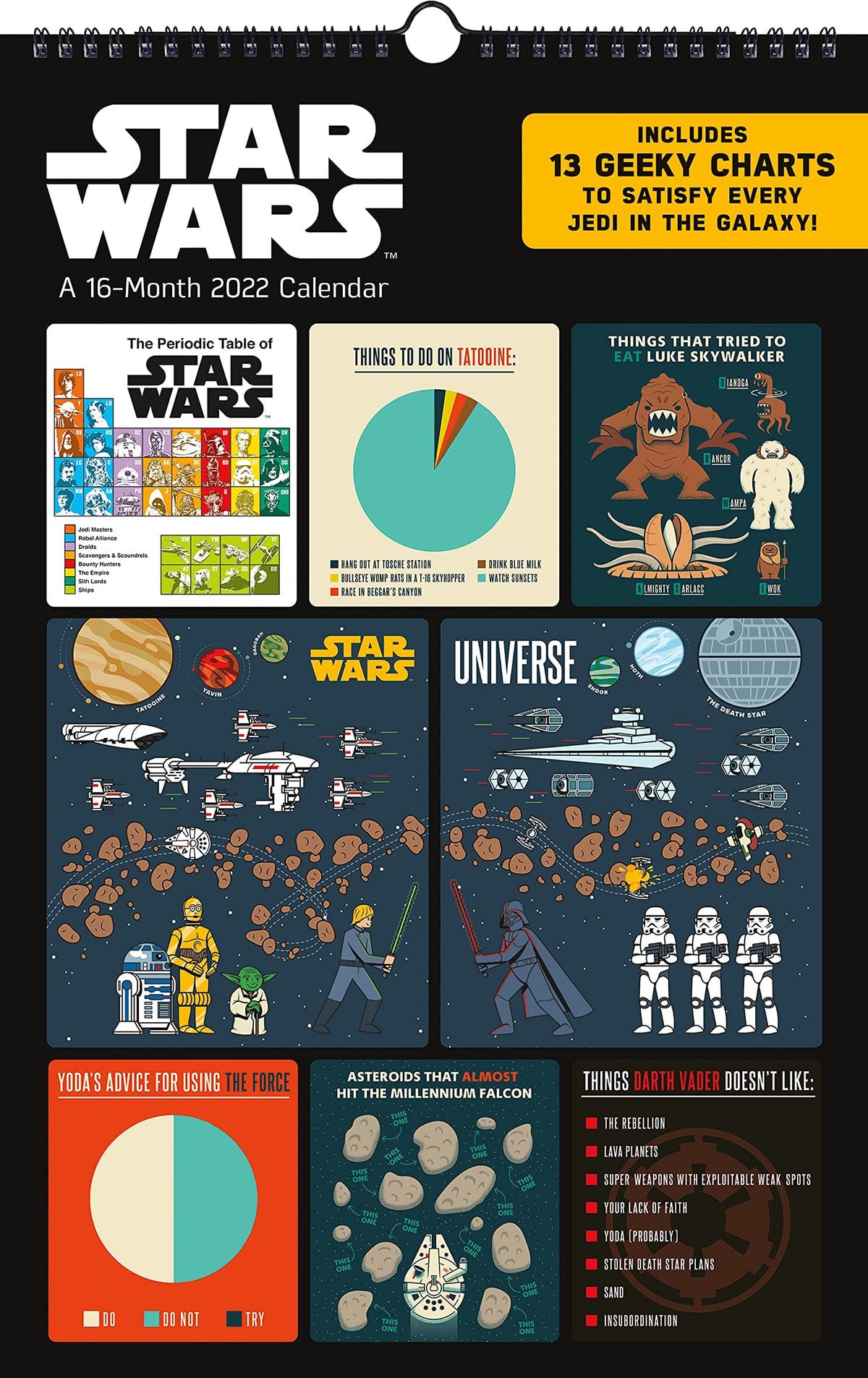 Trends International Calendars Home > Office Supplies Star Wars: Oversized Poster Calendar - 2022 9781438884332