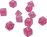 Ultra Pro Dice > Ultra-Pro Ultra-Pro: Plastic 11-Die Set - Eclipse Hot Pink 074427155698 UPI 15569