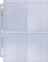 Ultra-Pro: 4-Pocket Toploading Page w/ Flaps - Clear Platinum Series - Third Eye