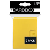Ultra Pro Game Supplies > Card Boxes Ultra-Pro: Pro-15+ Card Box 3ct - Yellow 074427854997 UPI 85499