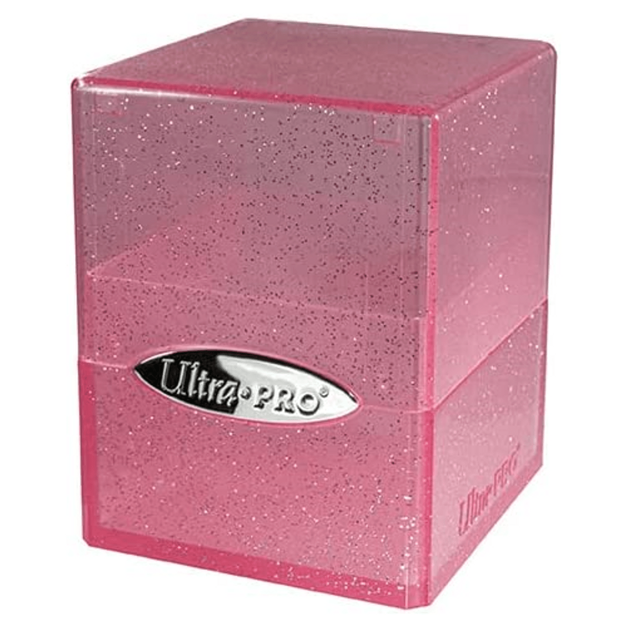 Ultra Pro Game Supplies > Card Boxes Ultra-Pro: Satin Cube - Glitter Pink 074427158873 UPI 15887
