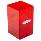 Ultra Pro Game Supplies > Card Boxes Ultra-Pro: Satin Tower - Glitter Red 074427160135 UPI 16013