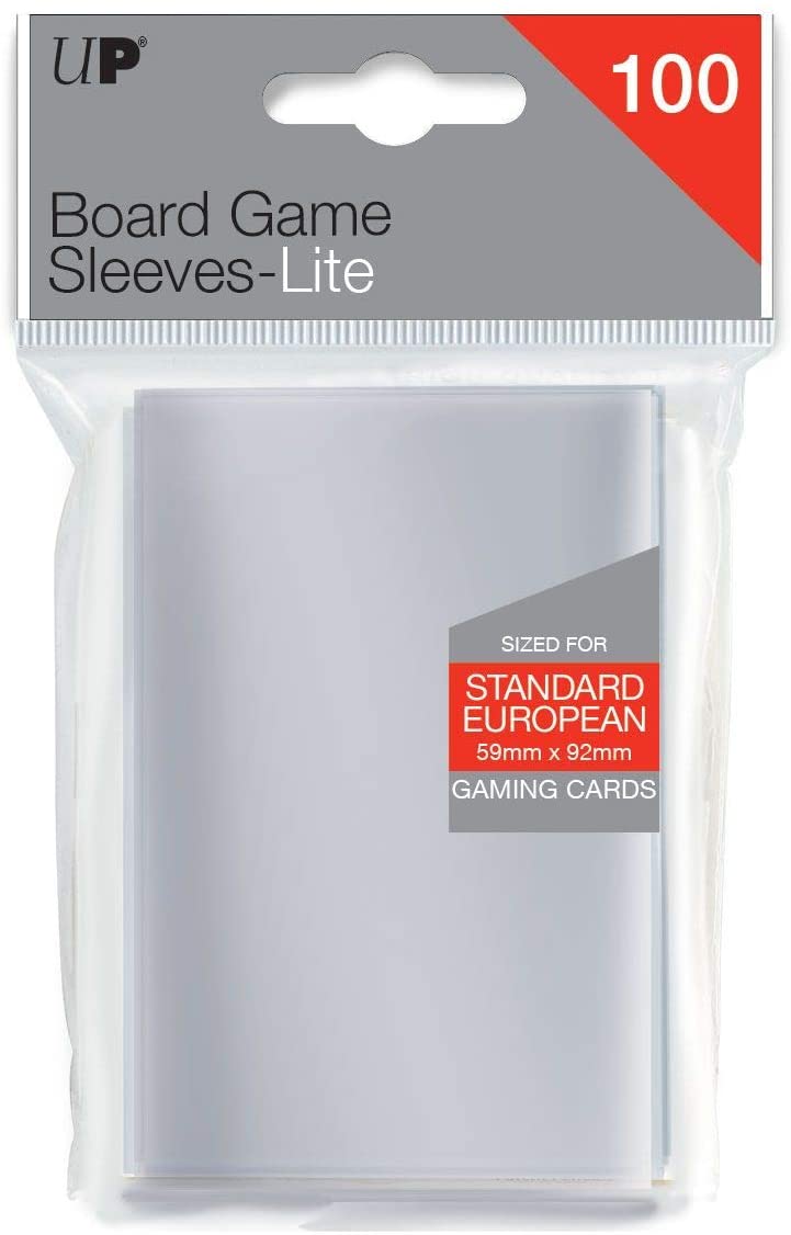 Ultra Pro Game Supplies > Card Sleeves Ultra-Pro: Board Game Sleeves 100ct - Standard European, Lite 074427859442