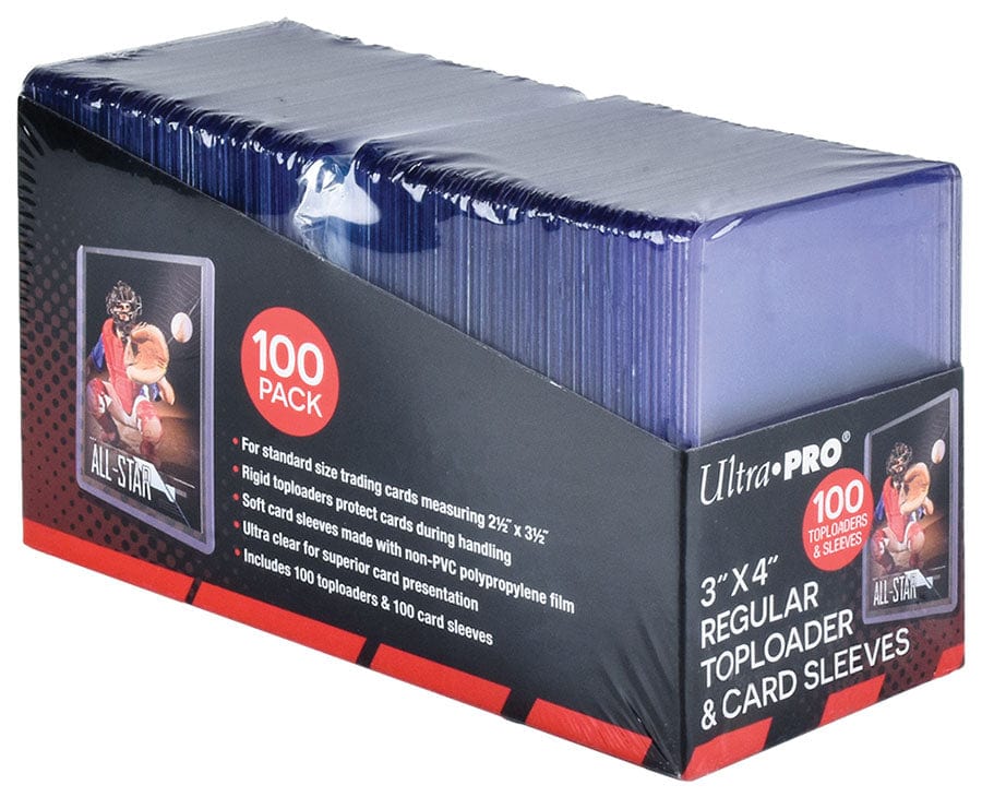 Ultra Pro Game Supplies > Card Sleeves Ultra Pro: Toploader & Card Sleeves, 3 x 4" (100ct) 074427836481 UPI 83648
