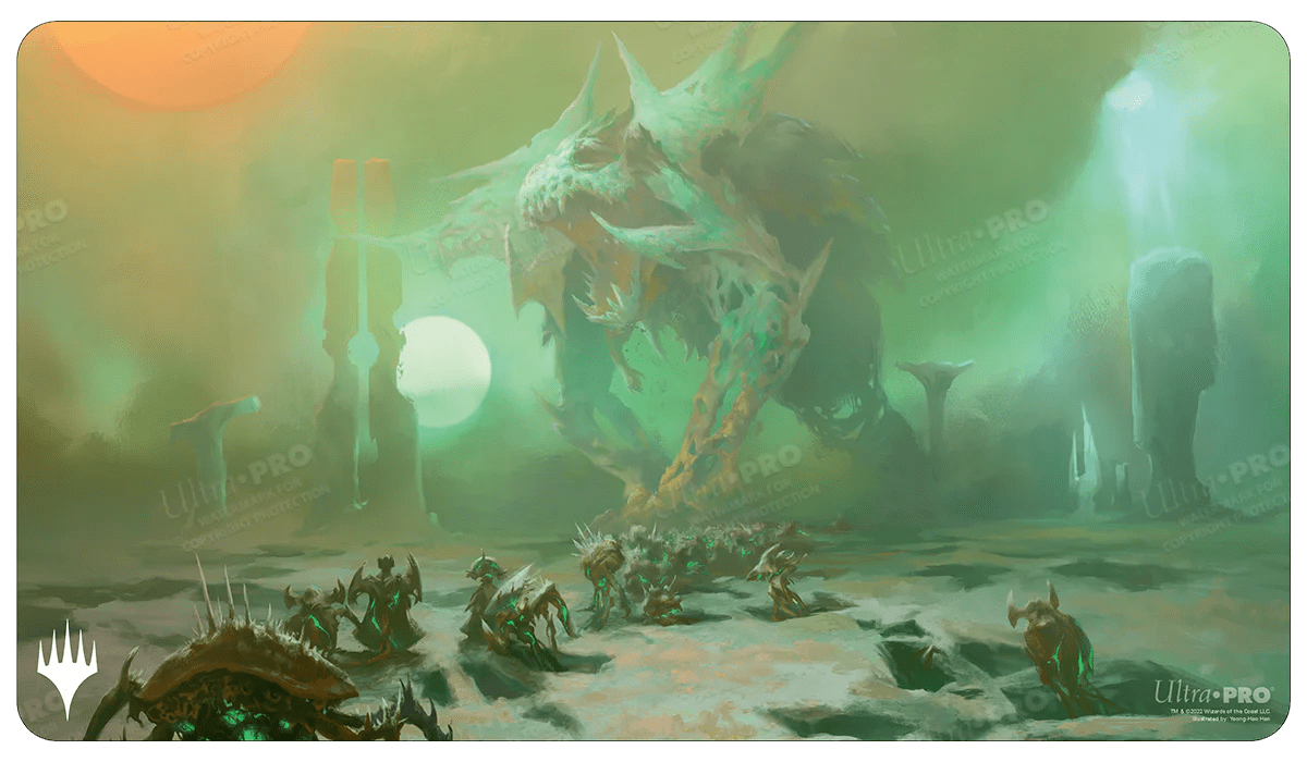 Ultra Pro Game Supplies > Playmats Magic the Gathering CCG: Phyrexia - All Will Be One Playmat Green 074427196639 UPI 19663
