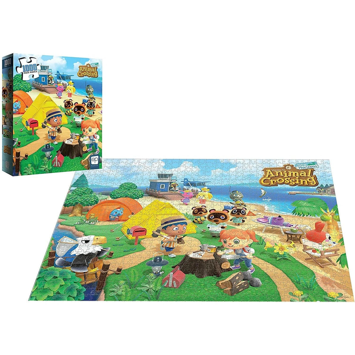 USAopoly Puzzles > Jigsaw Puzzles Op: 1000pc Jigsaw - Animal Crossing, Welcome to Animal Crossing 700304153982 PZ005-732