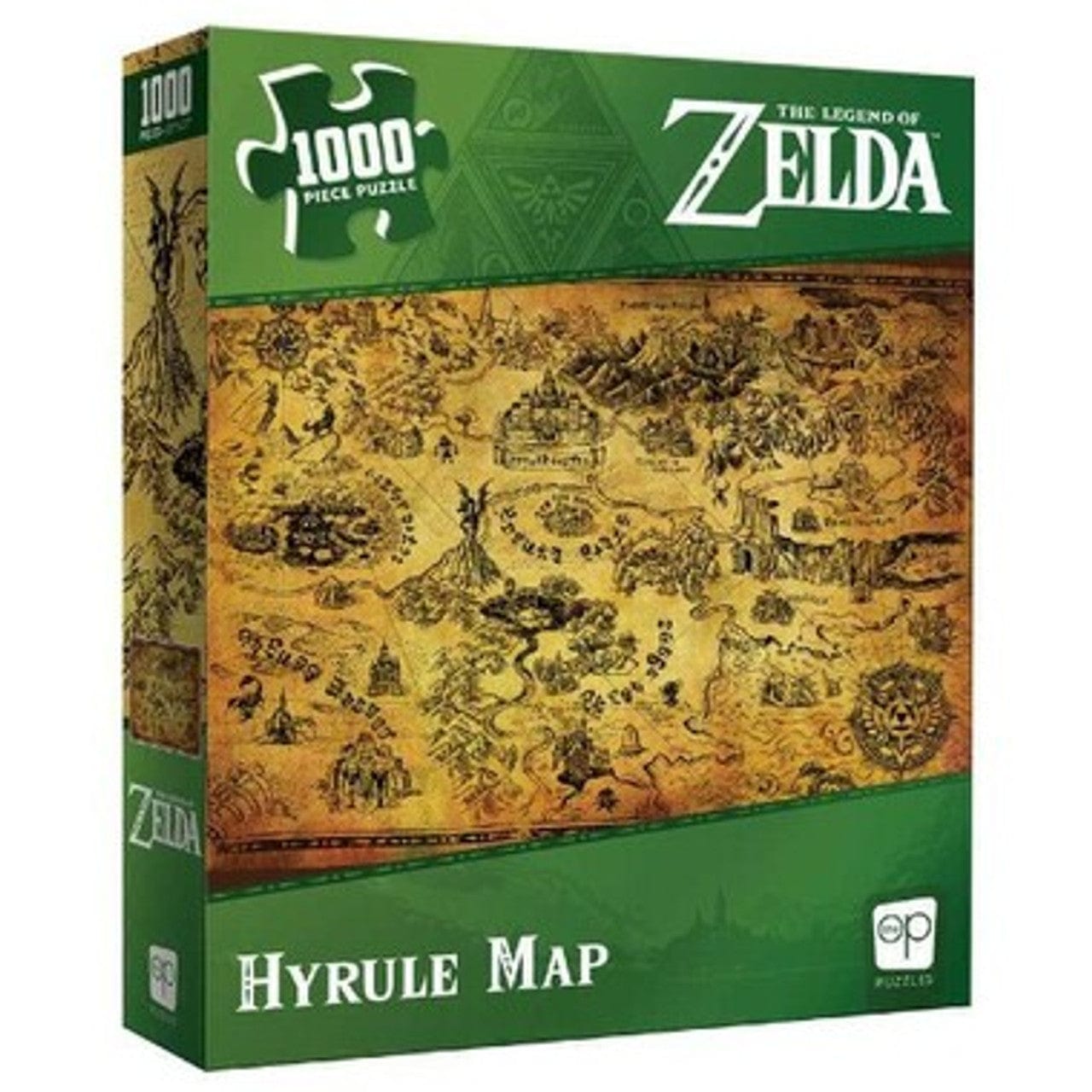 USAopoly Puzzles > Jigsaw Puzzles Op: 1000pc Jigsaw - Legend of Zelda, Hyrule Map 700304155641 PZ005-690