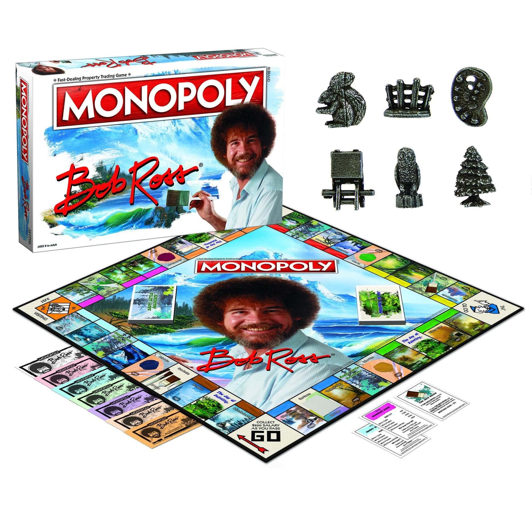 USAopoly Board Games > Large Box Games Monopoly: Bob Ross 700304154392 MN140-580