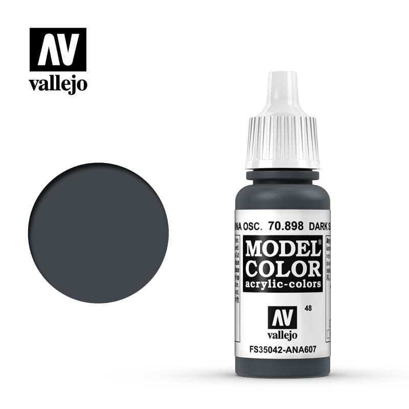 Vallejo Hobby Supplies > Paints Vallejo: Model Color - Dark Sea Blue 8429551708982 VAL 70898