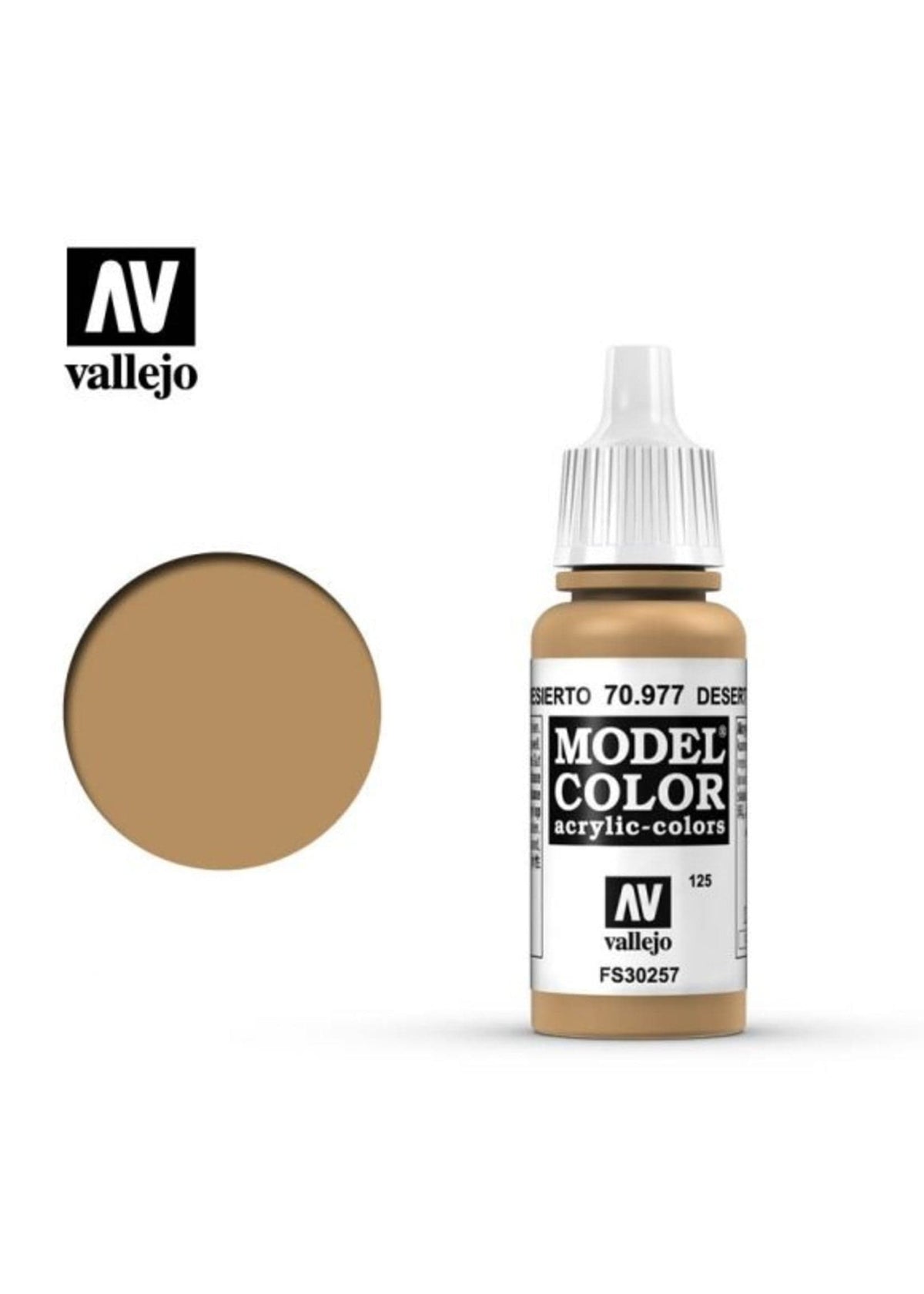 Vallejo Hobby Supplies > Paints Vallejo: Model Color - Desert Yellow 8429551709774 VAL 70977