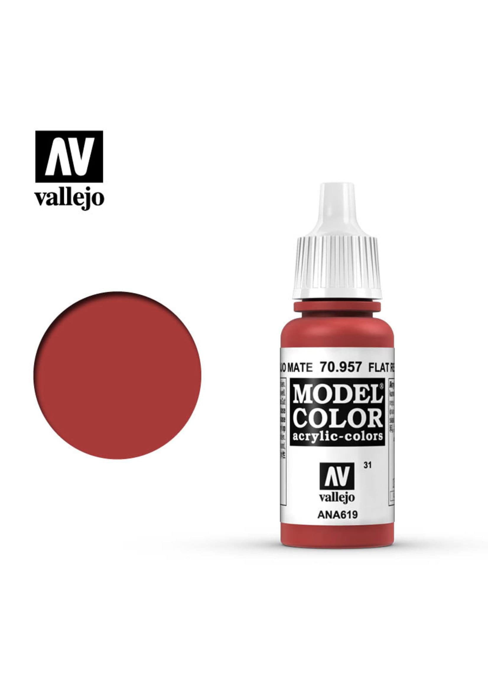 Vallejo: Model Color - Flat Red - Third Eye