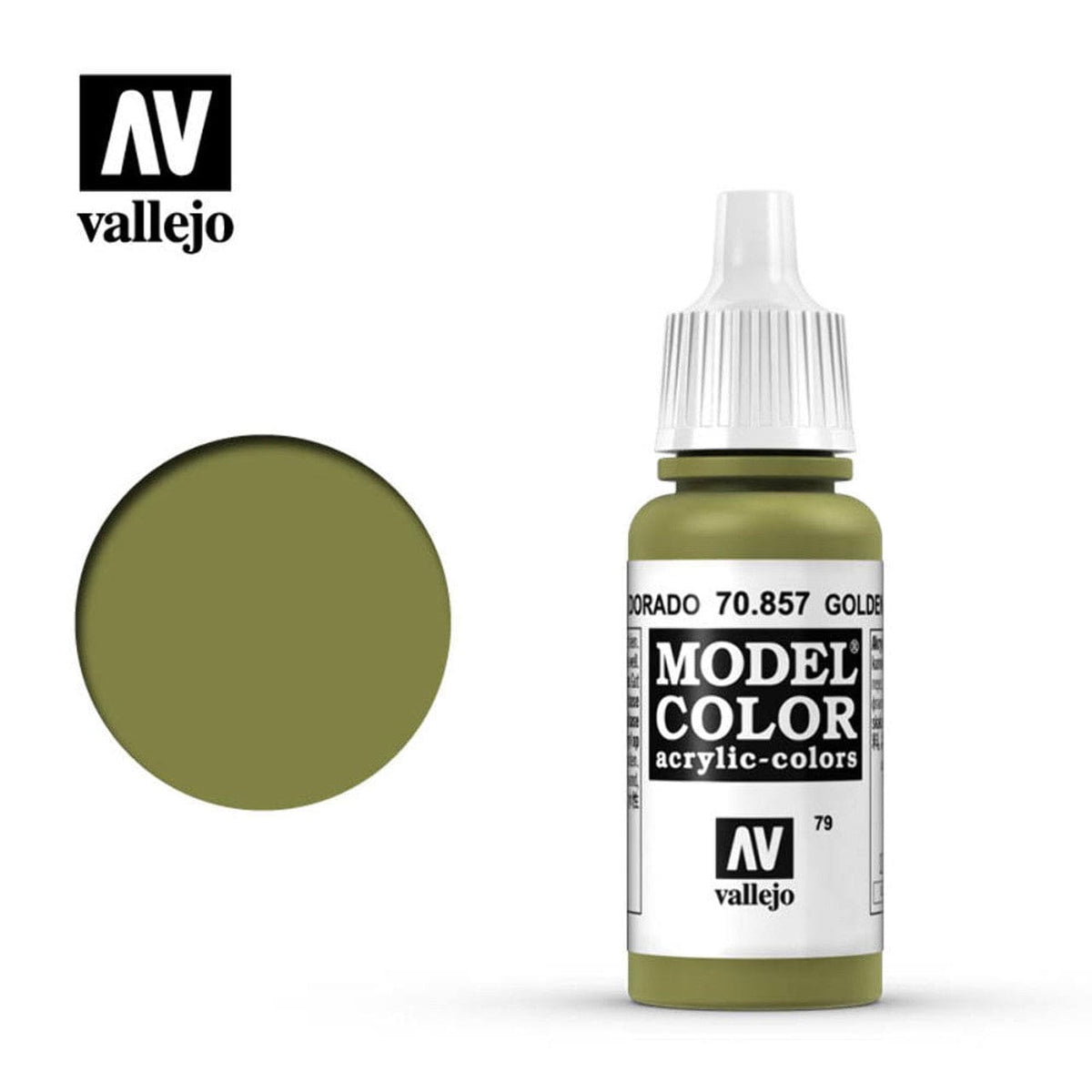 Vallejo Hobby Supplies > Paints Vallejo: Model Color - Golden Olive 8429551708579 VAL 70857