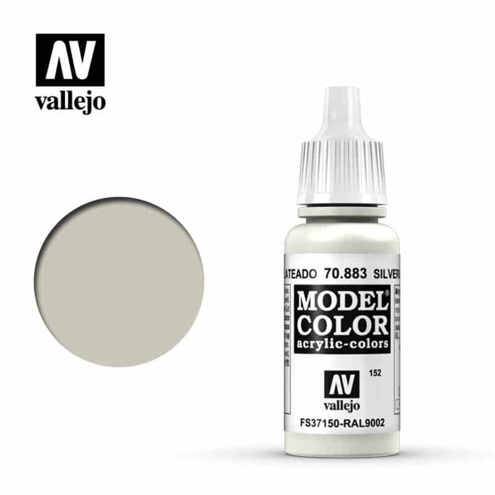 Vallejo Hobby Supplies > Paints Vallejo: Model Color - Silver Grey 8429551708838 VAL 70883