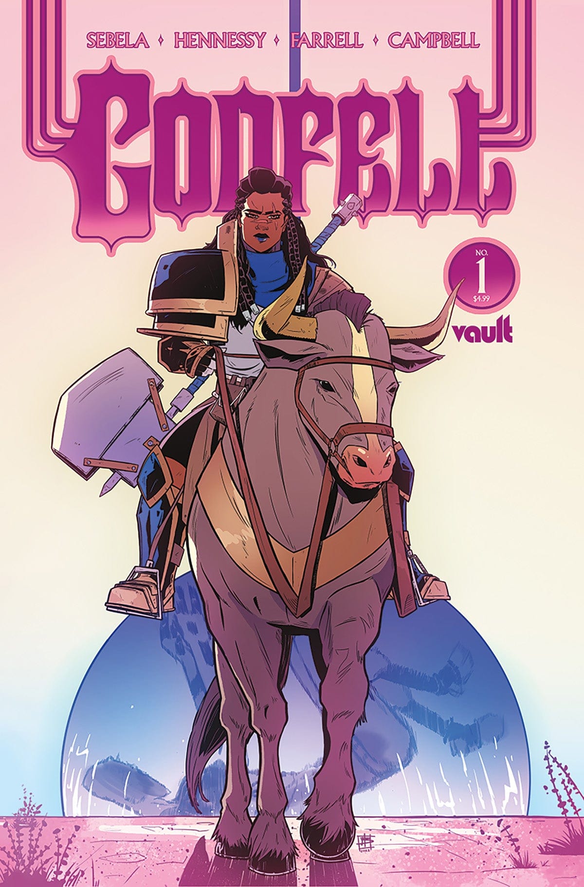 Vault Comics Comic Books GODFELL #1 CVR A TRIONA FARRELL AND BEN HENNESSY VAR 85876100686700111 1222VL378