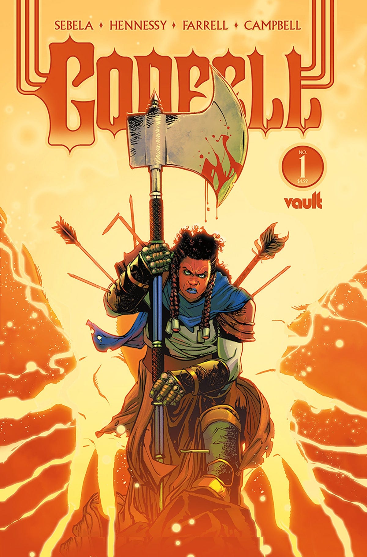 Vault Comics Comic Books GODFELL #1 CVR B NATHAN GOODEN VAR 85876100686700121 1222VL379