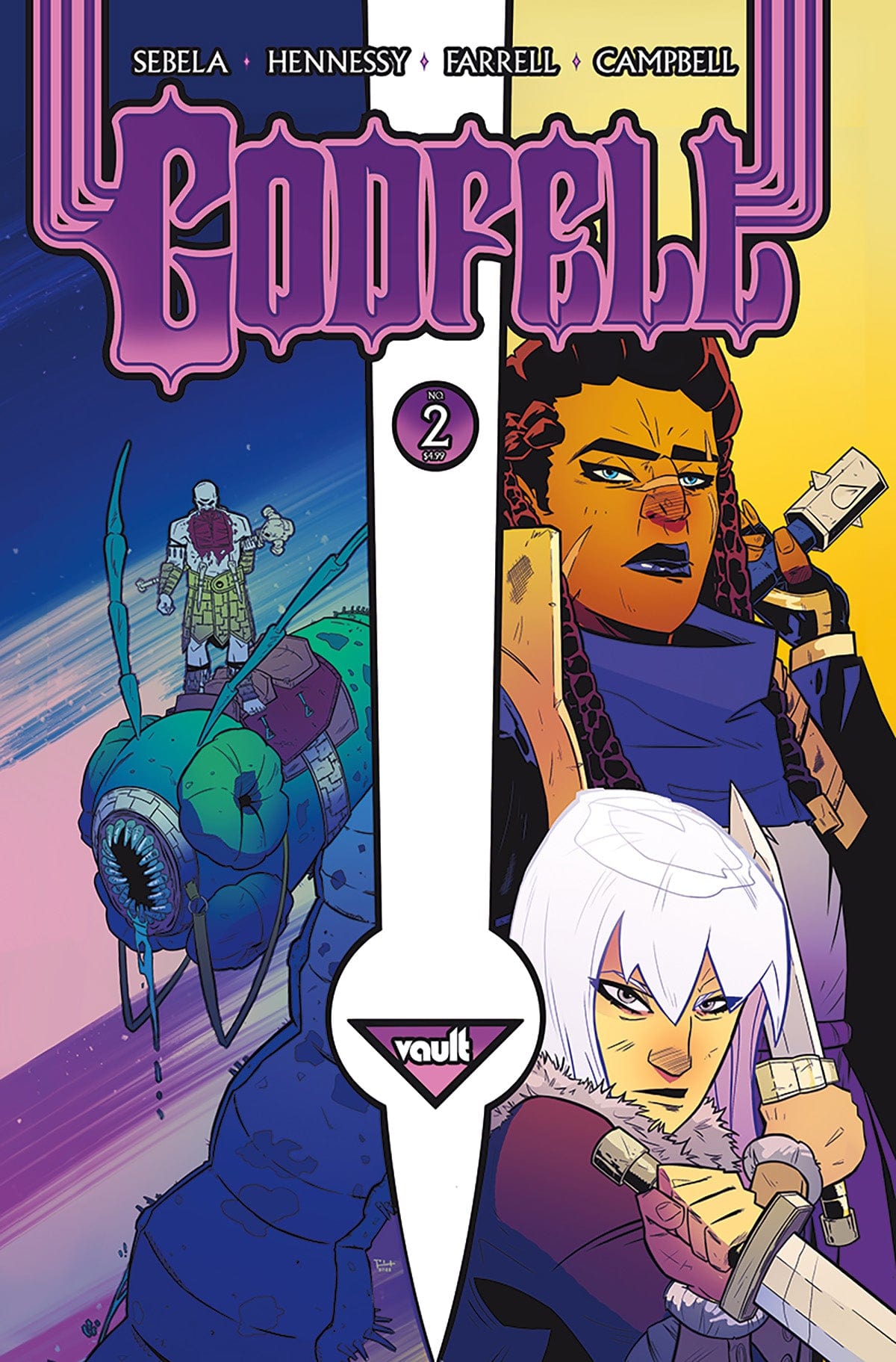 Vault Comics Comic Books GODFELL #2 CVR A BEN HENNESSY 85876100686700211 0123VL349