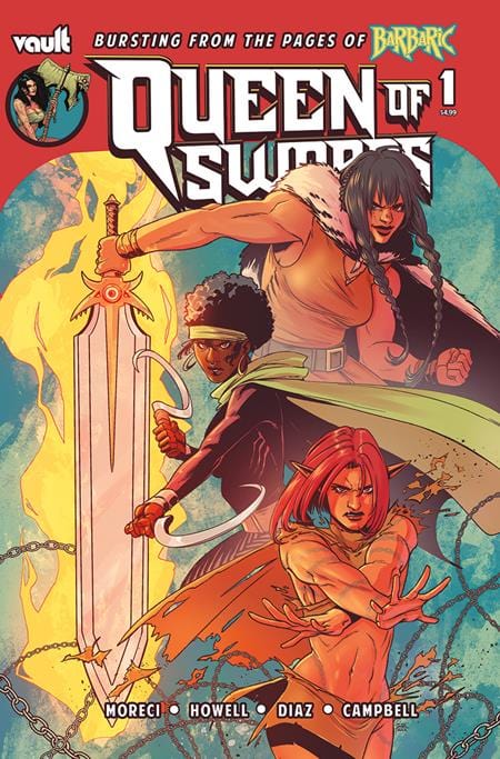 Vault Comics Comic Books QUEEN OF SWORDS A BARBARIC STORY #1 CVR A CORIN HOWELL 85876100689800111 0323VL420