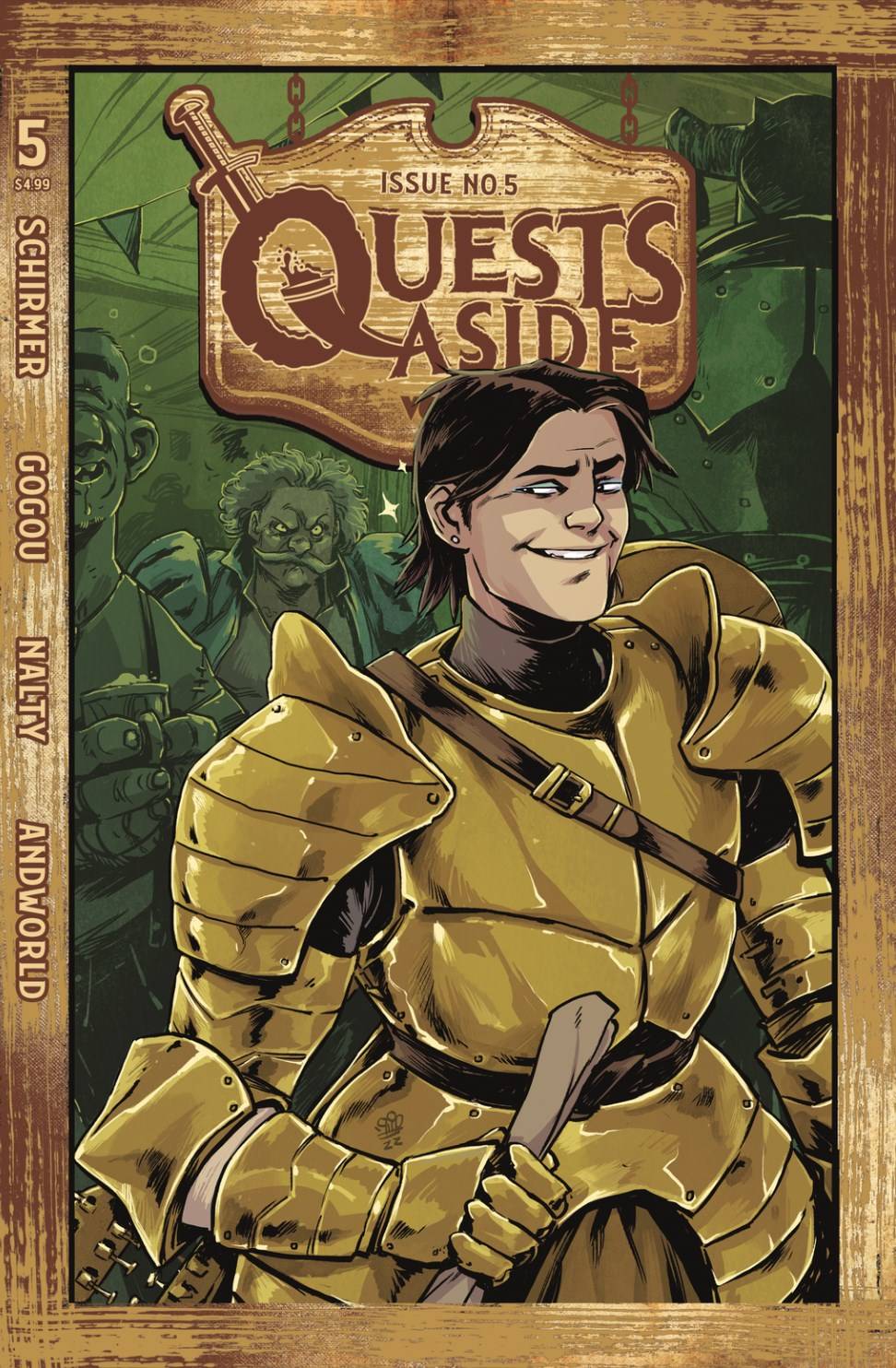 Vault Comics Comic Books QUESTS ASIDE #5 CVR B MICHAEL DIALYNAS VAR 85876100672000521 0722VL344
