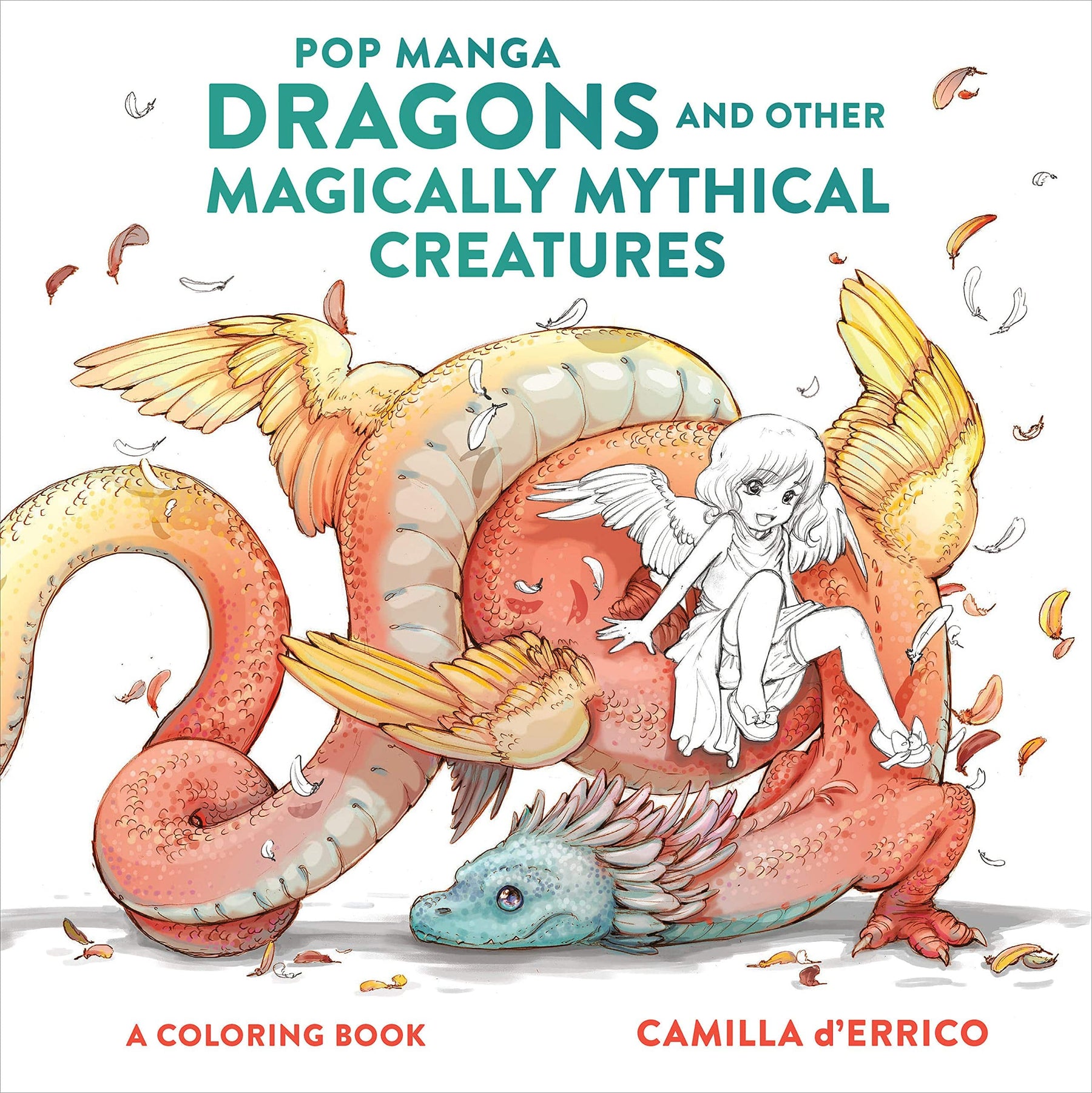 Coloring Book: Pop Manga Dragons and Other Magically Mythical Creatures - Third Eye