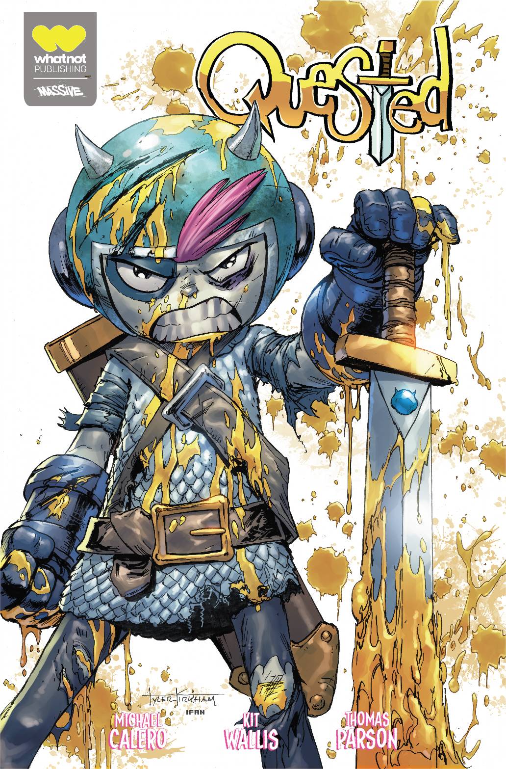 Whatnot Publishing Comic Books > Incentives QUESTED #1 CVR J 1:50 INCV KIRKHAM BATTLE DAMAGE VAR 72355236053700110 OCT222041