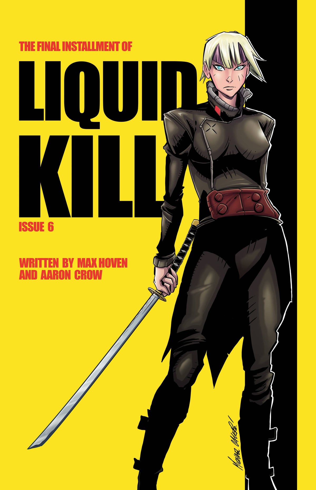 Whatnot Publishing Comic Books LIQUID KILL #6 (OF 6) CVR C CALERO KILL BILL HOMAGE (MR) 72355236051300631 MAY232167