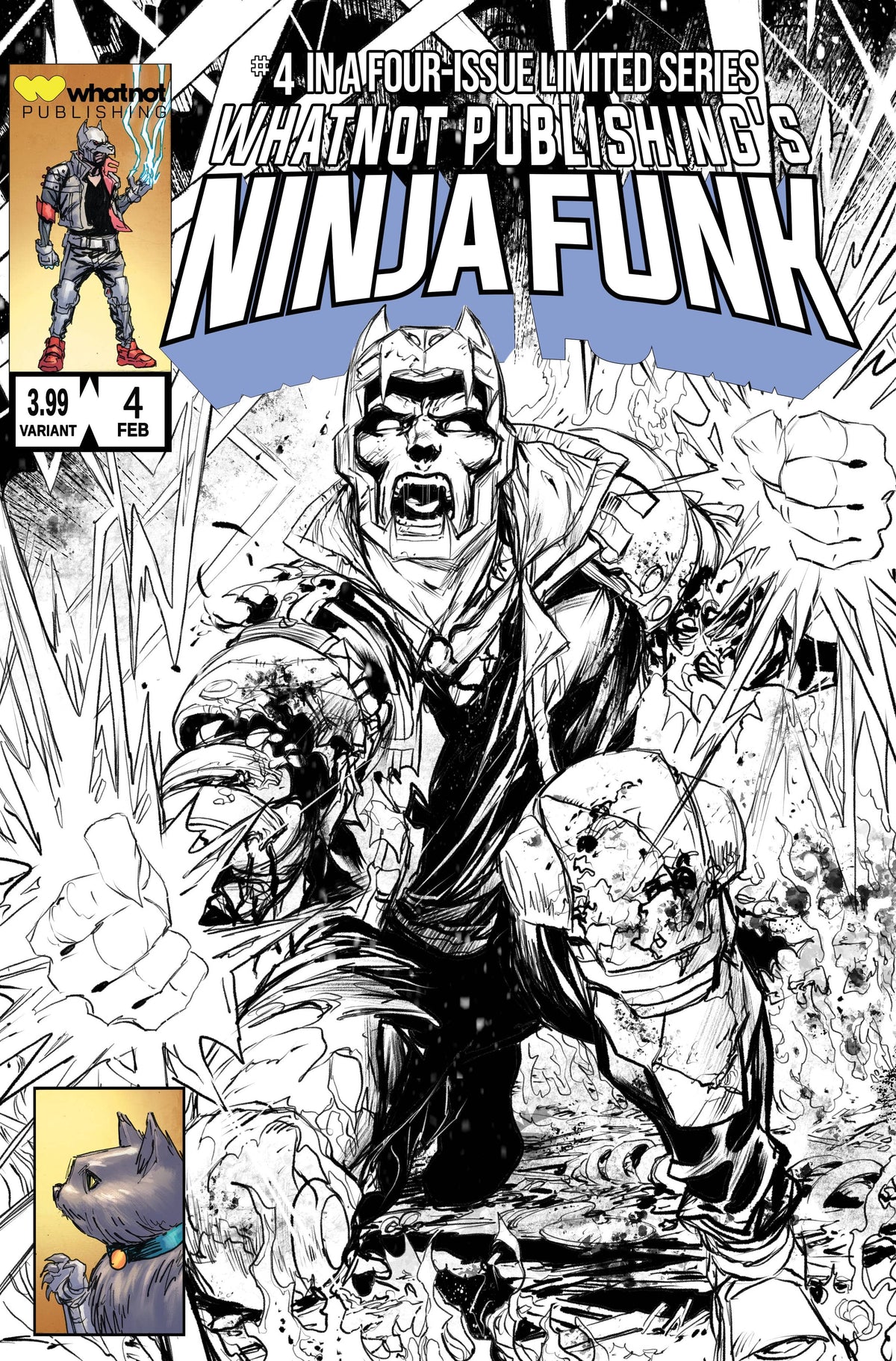 Whatnot Publishing Comic Books NINJA FUNK #4 (OF 4) CVR C KIRKHAM (MR) 72355236052000431 DEC221768