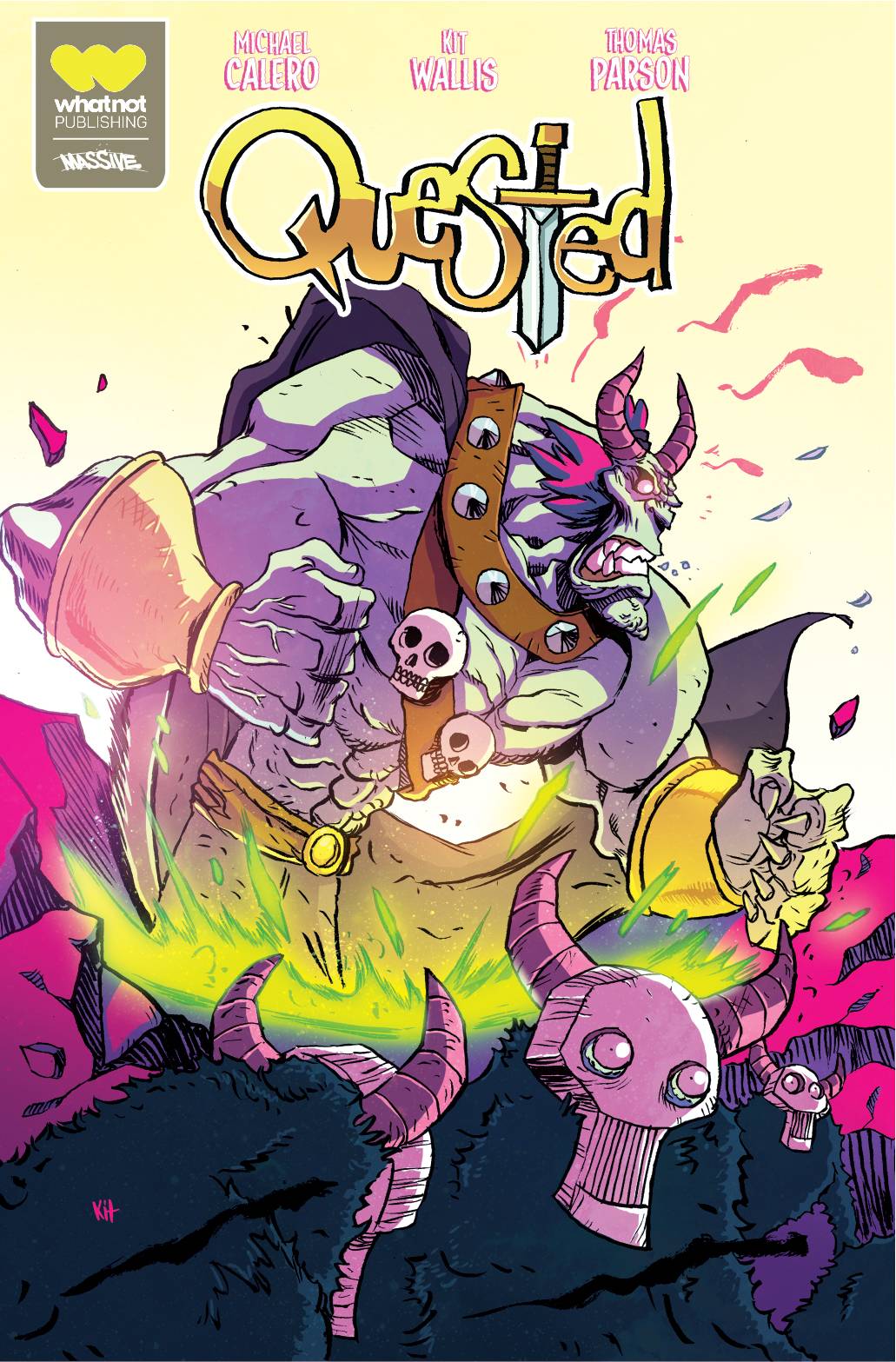 Whatnot Publishing Comic Books QUESTED #1 CVR B WALLIS CONNECTING CVR BIG BAD 72355236053700121 OCT222033