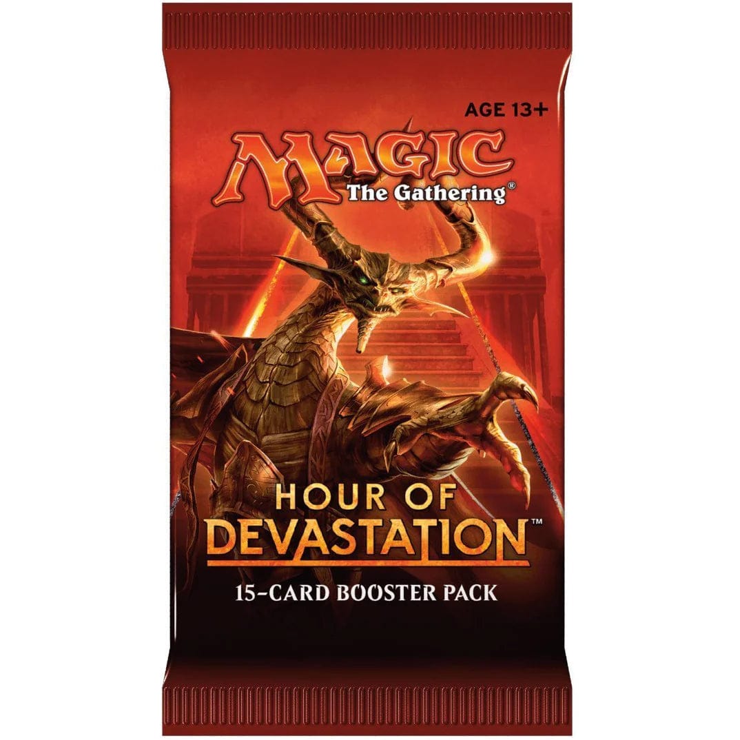 Wizards of the Coast Trading Card Games > Magic The Gathering Magic the Gathering: Hour of Devastation - Booster Pack 630509514236 mtghoursbo