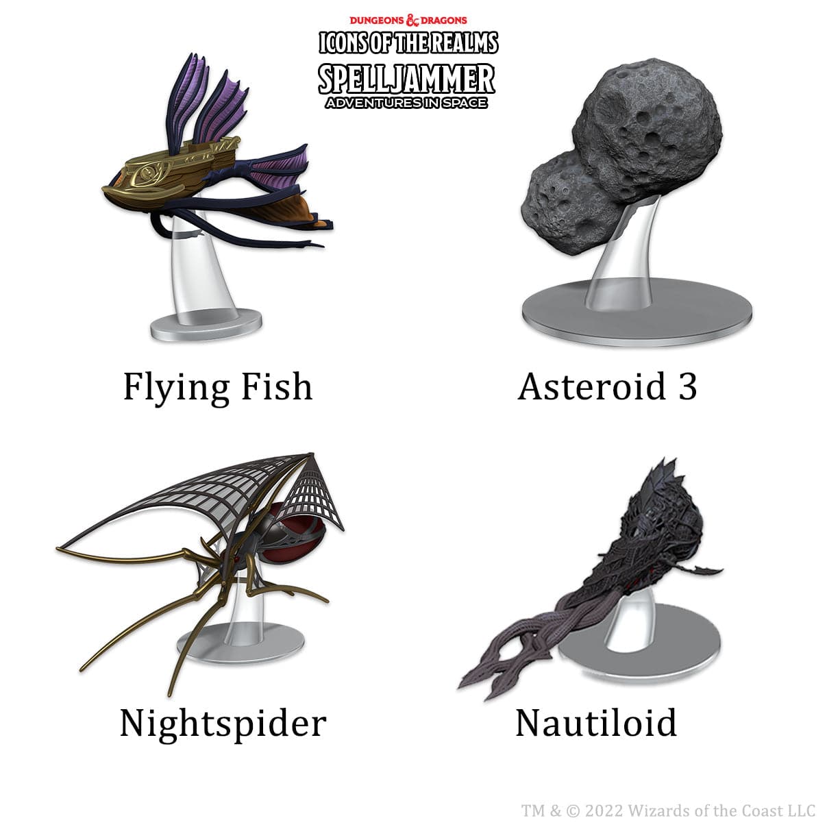 WizKids (Neca) Miniatures > WizKids Icons of the Realms: Spelljammer - Wildspace Ambush (Ship Scale) 634482961773 WZK 96177