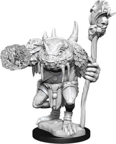 WizKids (Neca) Miniatures > WizKids Nolzur's Marvelous Miniatures: Dungeons & Dragons - Green Slaad, Unpainted 634482900253