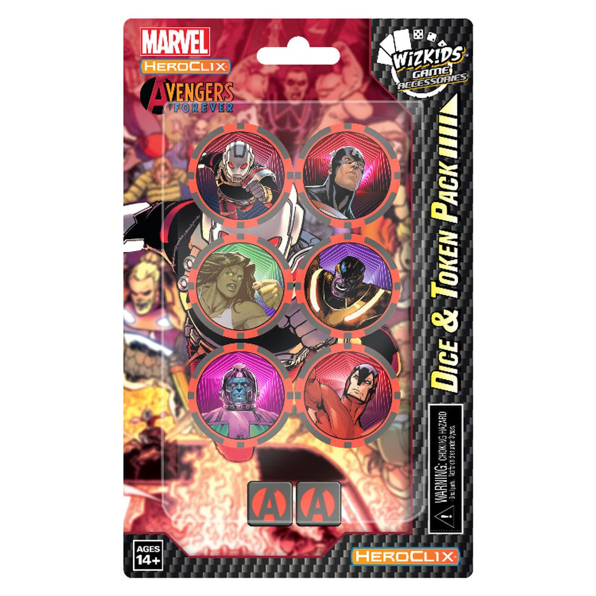 WizKids (Neca) Tabletop Games > Miniature Games HeroClix: Avengers Forever - Dice & Token Pack, Ant-Man 634482848579 WZK 84857