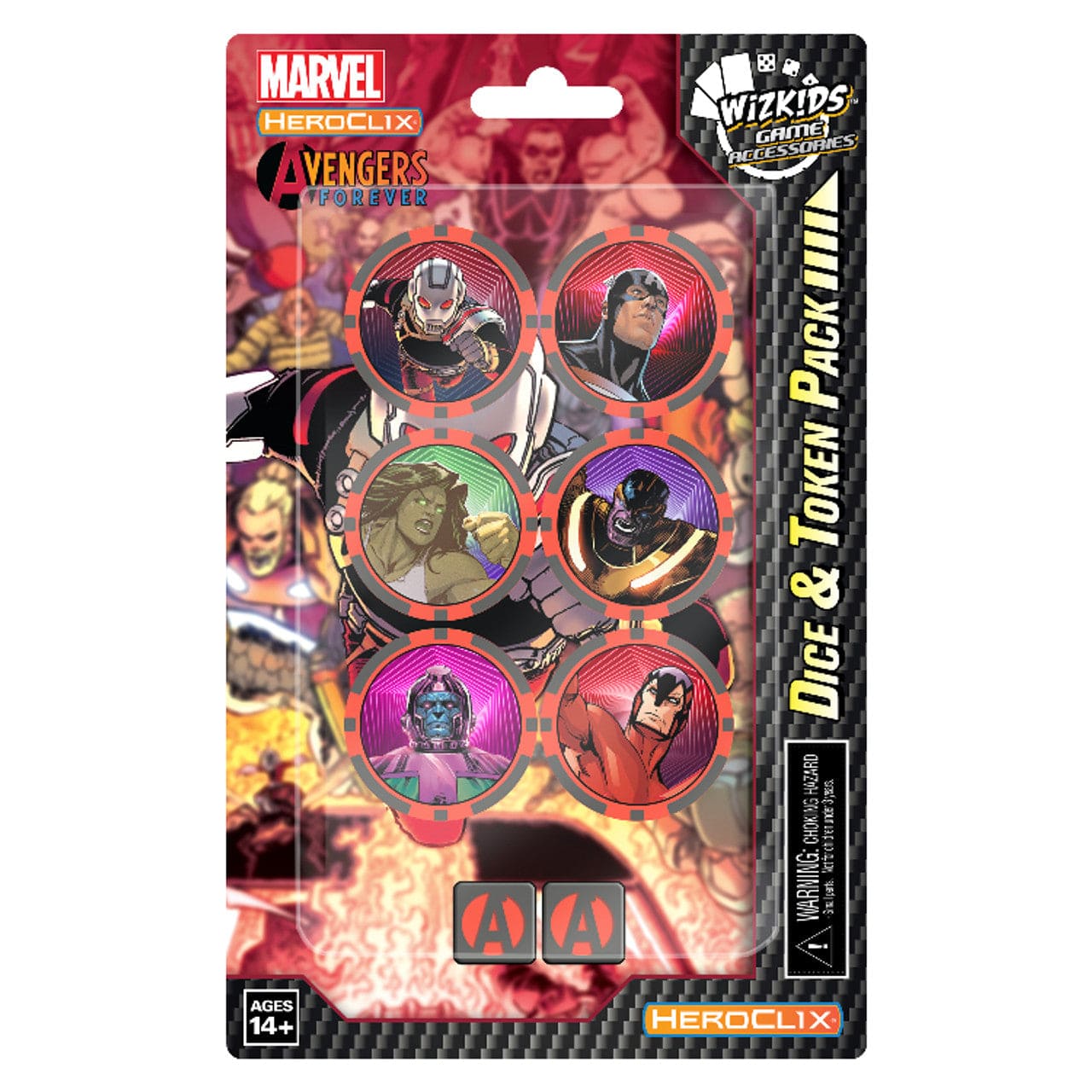 WizKids (Neca) Tabletop Games > Miniature Games HeroClix: Avengers Forever - Dice & Token Pack, Ant-Man 634482848579 WZK 84857