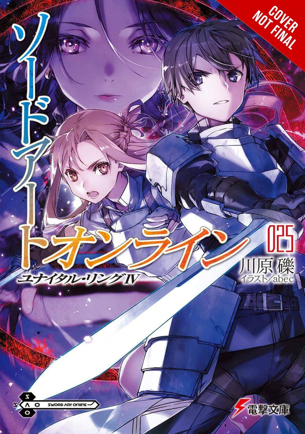 YEN ON Manga Sword Art Online Novel SC Vol 25 9781975343408 JUN222169