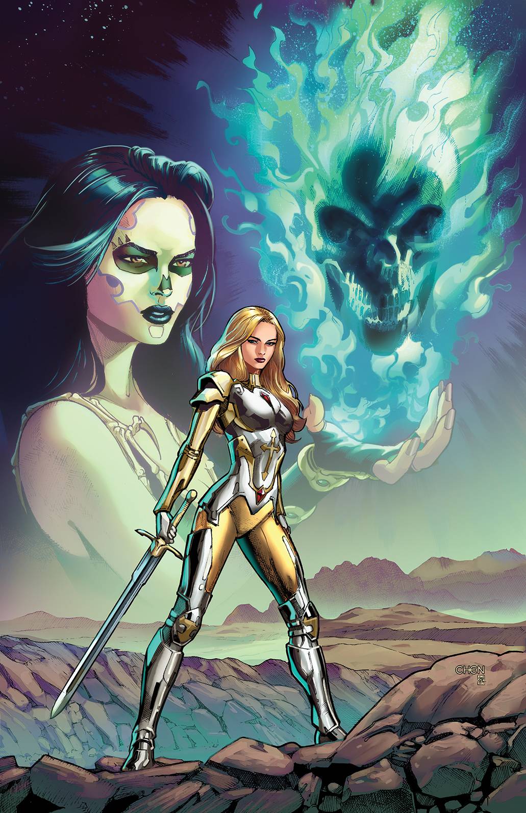 Zenescope Entertainment Inc Comic Books GRIMM SPOTLIGHT MYSTERE DIVINITY ONESHOT CVR B CHEN 78779000583400821 FEB221795