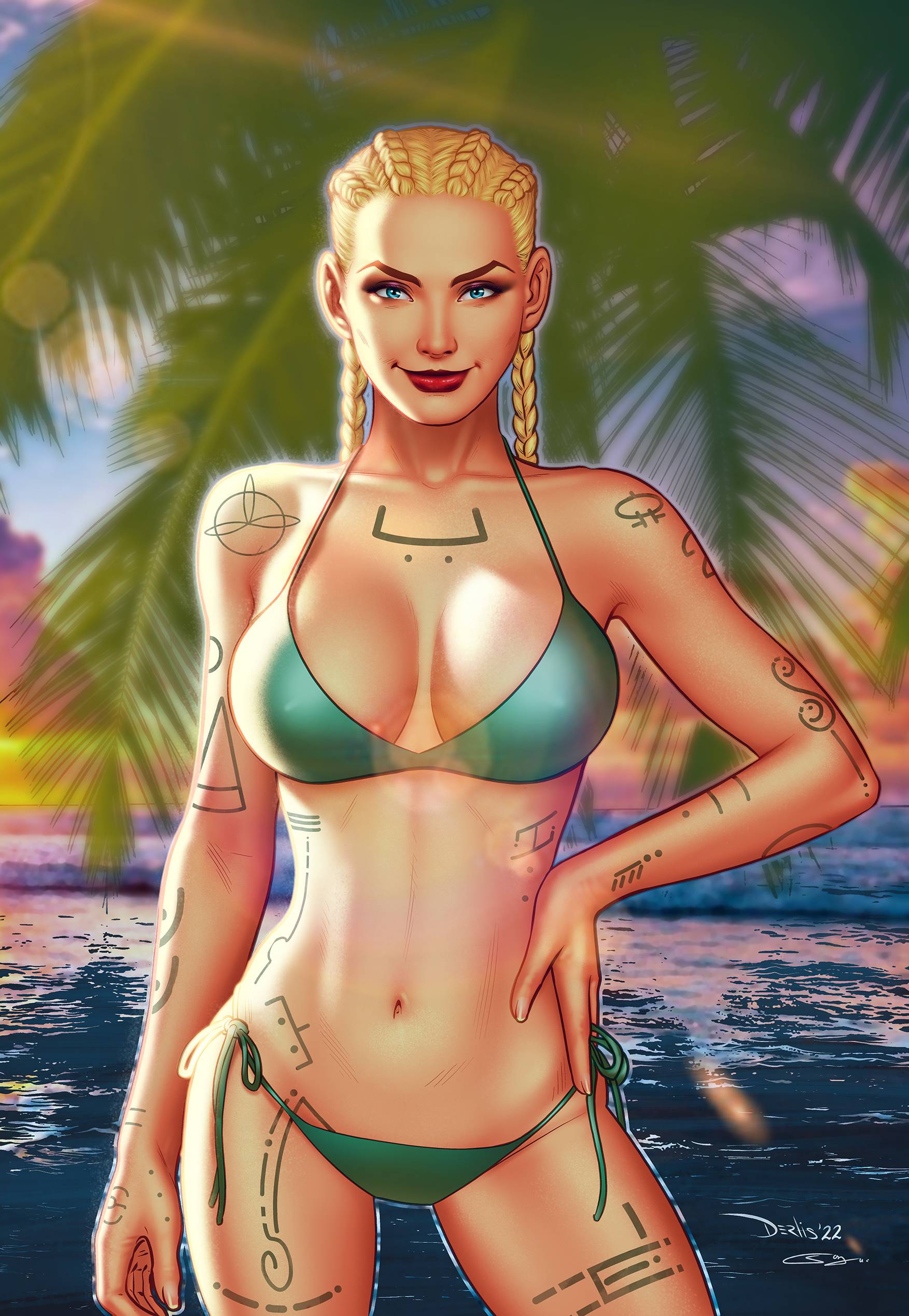 Zenescope Entertainment Inc Comic Books GFT PRESENTS SWIMSUIT ED 2022 ONE SHOT CVR D SANTACRUZ 73621143329900741 APR221944